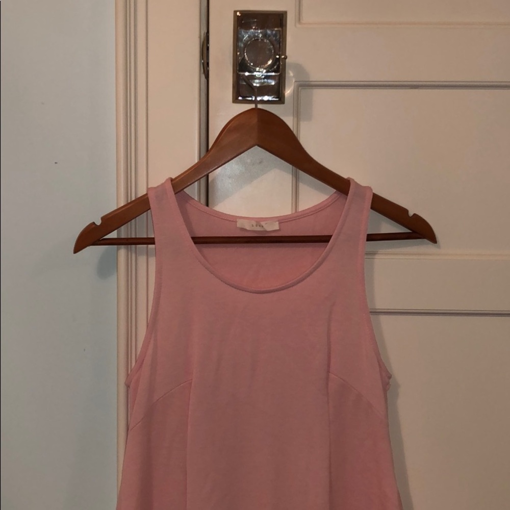Light pink dress, soft and flowy, very comfy